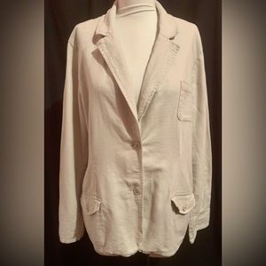 Canyon River Blues Misses Boyfriend Blazer~Beige ~3 pockets~2 buttons closure~XL